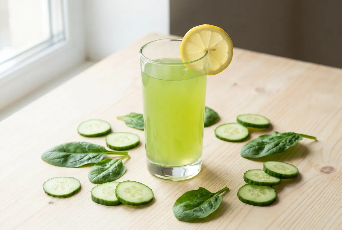 Grøn juice: Frisk opskrift med agurk, æble og spinat