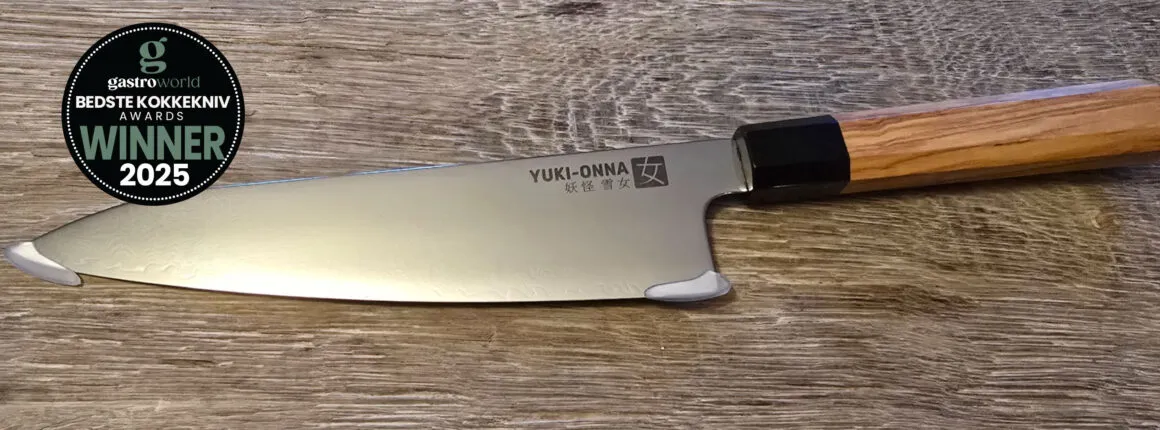 Yuki-onna Gyuto kokkekniv og vinder af bedste kokkekniv i 2025