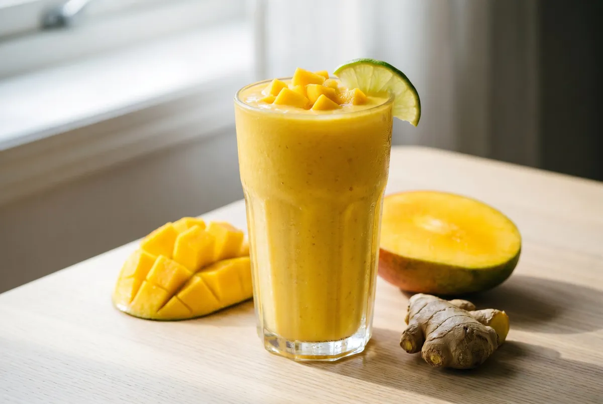 Mango-smoothie: Frisk opskrift med appelsin og ingefær