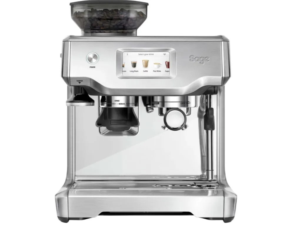 Sage SES880BSS The Barista Touch™ Espressomaskine, stål er en professionel espressomaskine, som har vundet adskillige espressomaskine test.