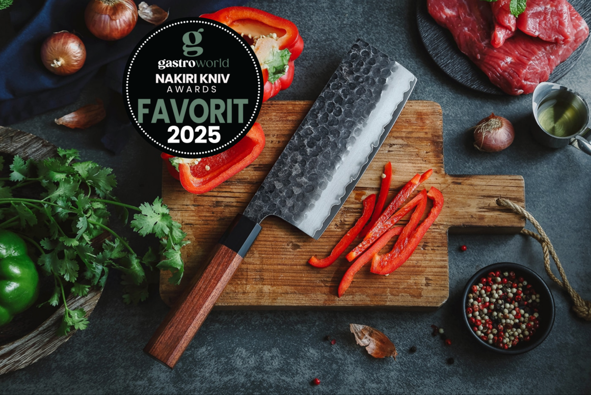 Tanuki Nakiri grøntsagskniven er vores nye favorit i 2025.